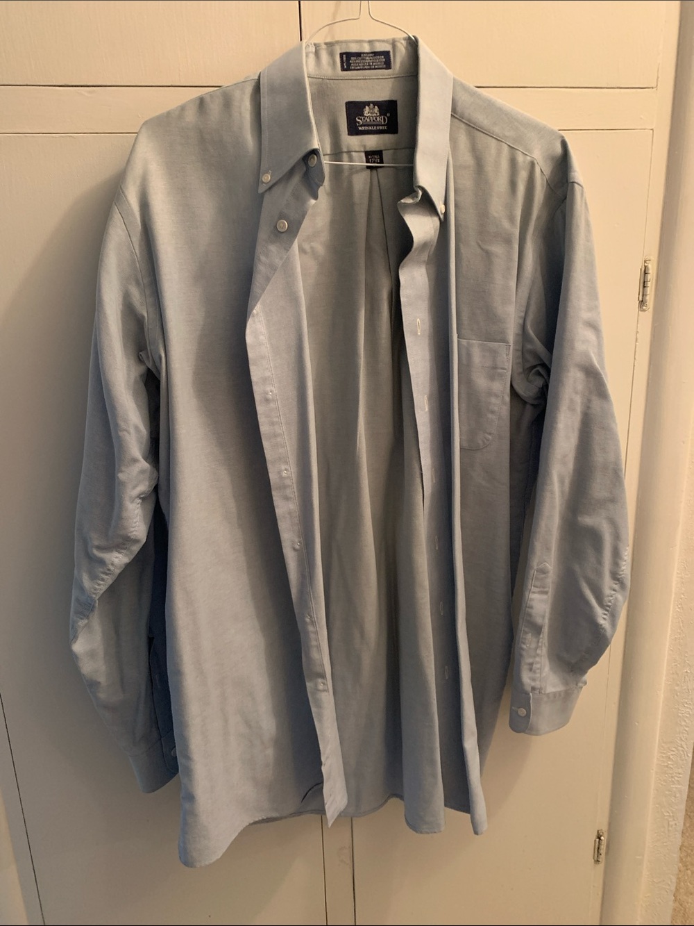 Stafford Light Blue Button-Up Shirt Jacket